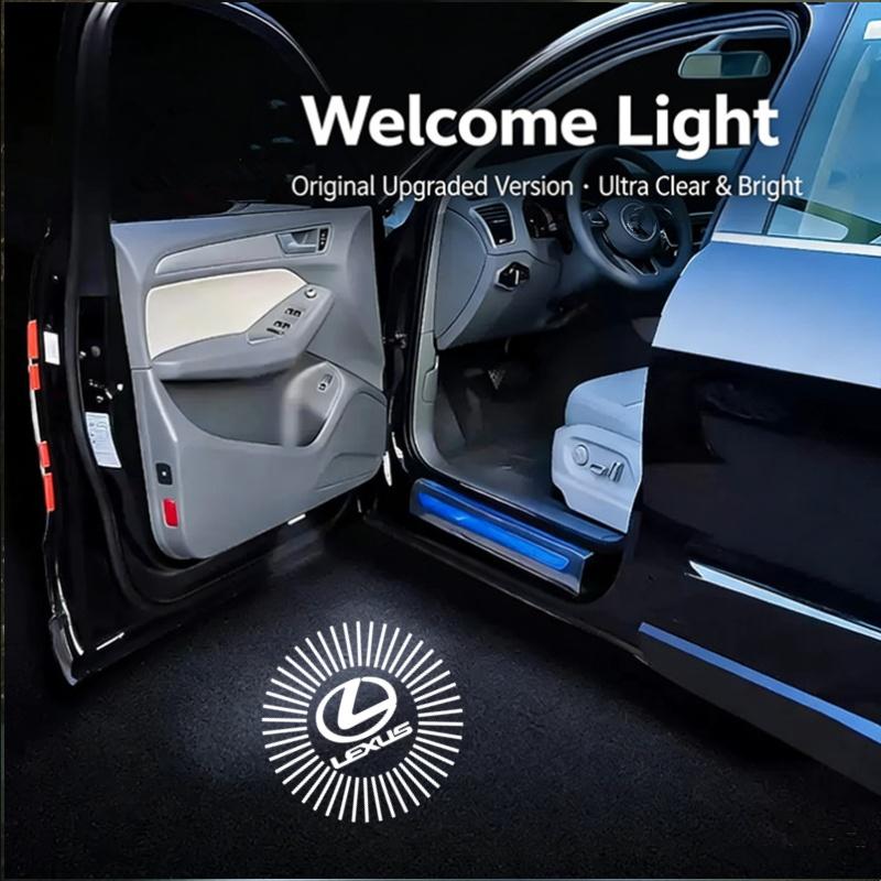 Accessories For LEXUS IS FSPORT IS250 IS300 IS350 UX UX300h UX260h UX200 LED Car Door Welcome Logo Projector Ghost Shadow Light AEH1