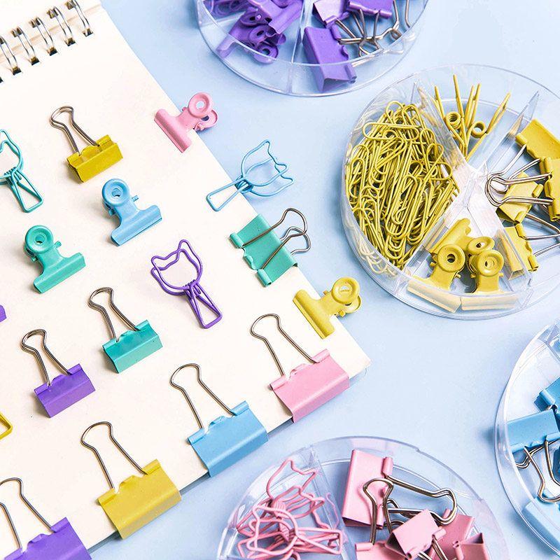 Clip Long Tail Clip Assortment Pack Clip Book Clip Fresh Stationery Ticket Folder Multifunctional Office Clip Folder Organize Folders Small Size