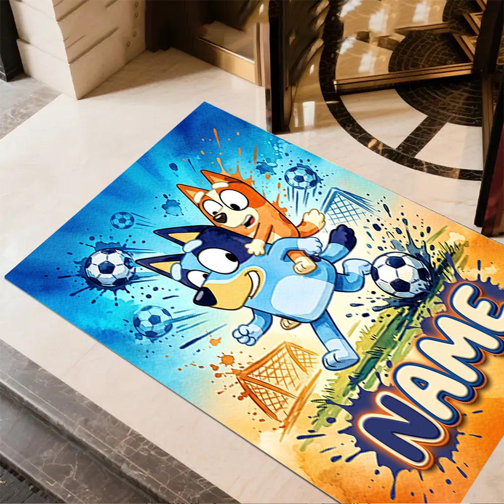 Winter Sports Celebration Customize Your Name Floor Rug Office Rug Design for Decorate room Living Rooms Balcony Game Room Anti-slip Rug
