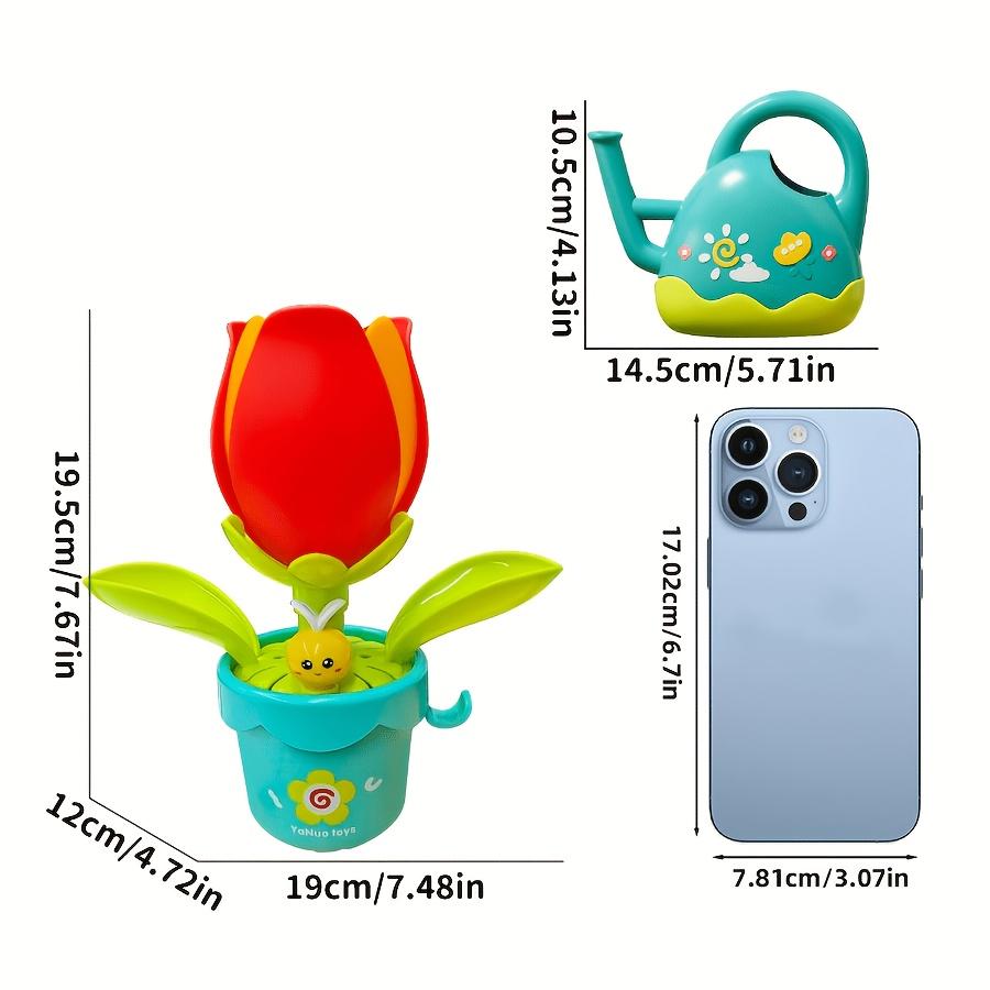 Sunflower Irrigation Bucket Bath Playset for Interactive Water Play with Automatic Sprinkler, Random Color Safe Fun Bathtub Toy for, Bath Toy