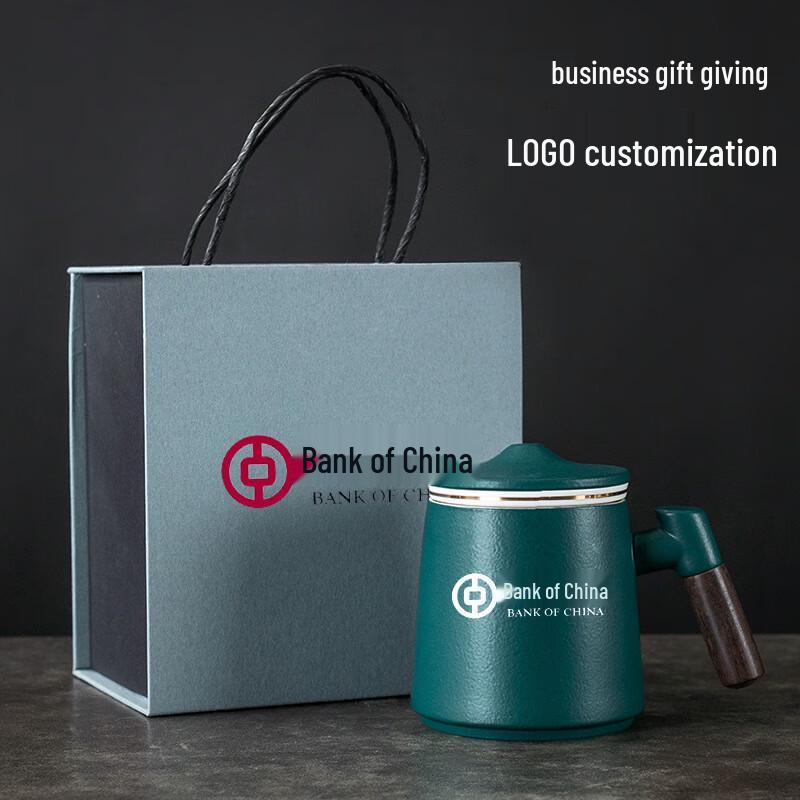 Tuopai Ceramic Tea Infuser Mug with Lid and Handle