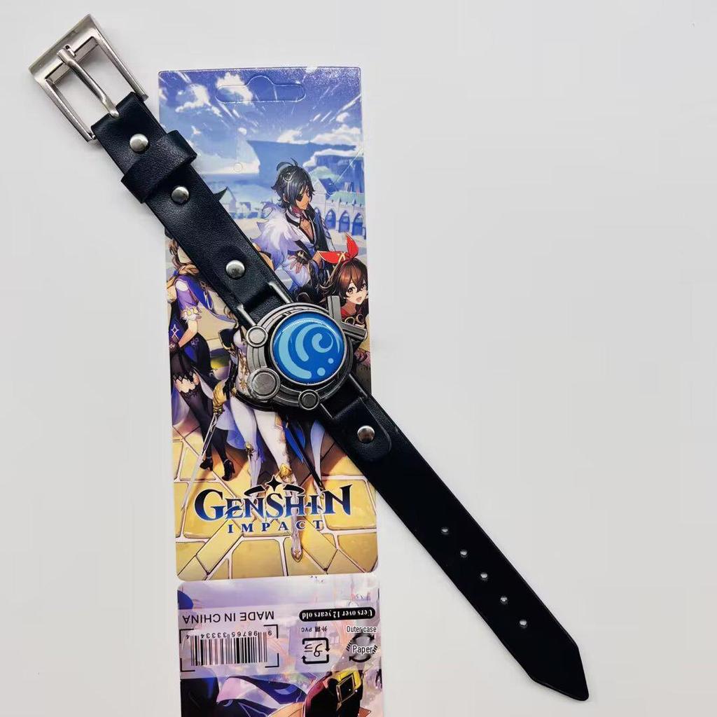 Anime Mix Faux Leather Bracelet: Attack on Titan, Naruto, Jujutsu Kaisen, Demon Slayer, Fairy Tail, Death Note.