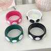 Hip Hop Resin Polka Dot Bangles Round Wide Candy Color Bracelets Fashion Jewelry  Unisex