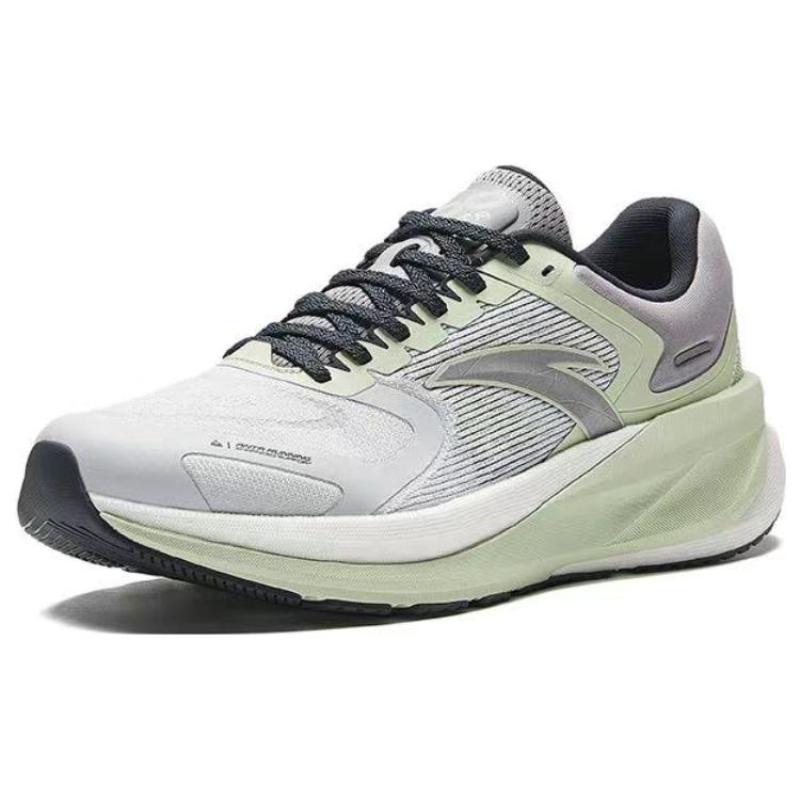 Anta Slip-Resistant Low-Top Running Shoes Men's Gray Green Sneakers 112345535-2