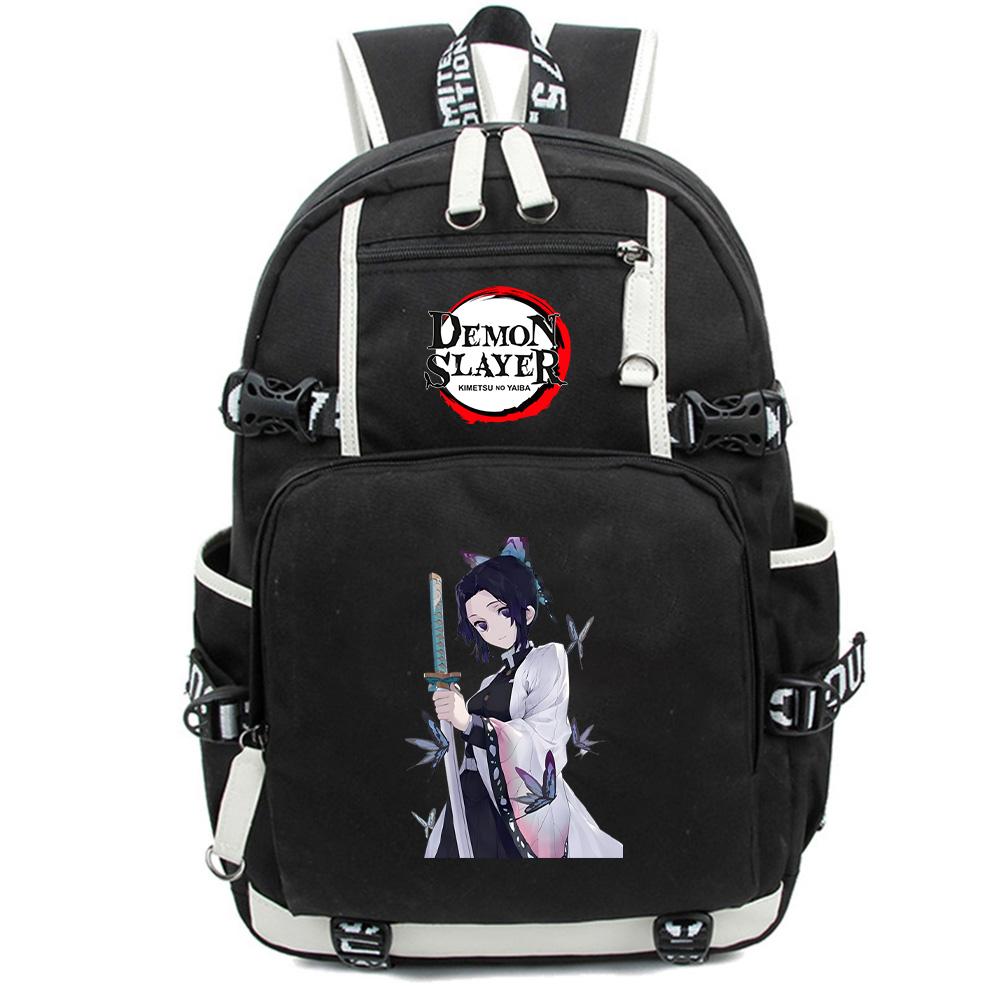 Anime Cartoon Demon Slayer Bedruckter Rucksack Große Kapazität Schultasche Laptop Unisex Studenten Schultasche Reise Outdoor Tasche