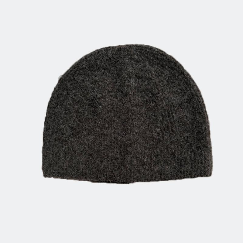 Solid Unisex Beanie Autumn Winter Wool Blends Soft Warm Knitted Cap Men Women Skullcap Hats Gorro Ski Caps Cold Proof Beanies