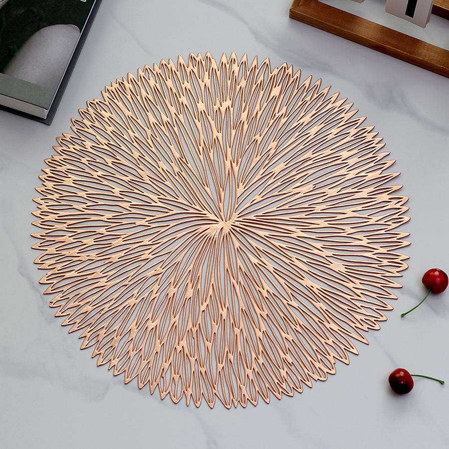 Nordic Style Placemats Heat-Resistant Anti-Slip Round Table Mat Home Creative Dish Pad Home Decor
