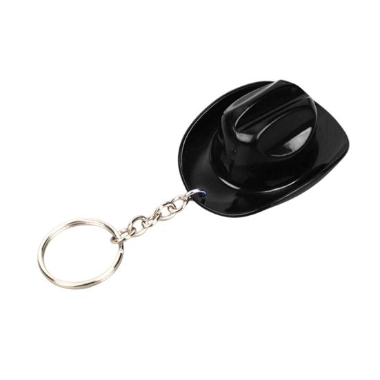 Yousheng 1/2Pcs Key Chain Rustic Western Cowboy Hat 2 in 1 Bottle Opener Keychain Portable Keyring Bar Party Favors