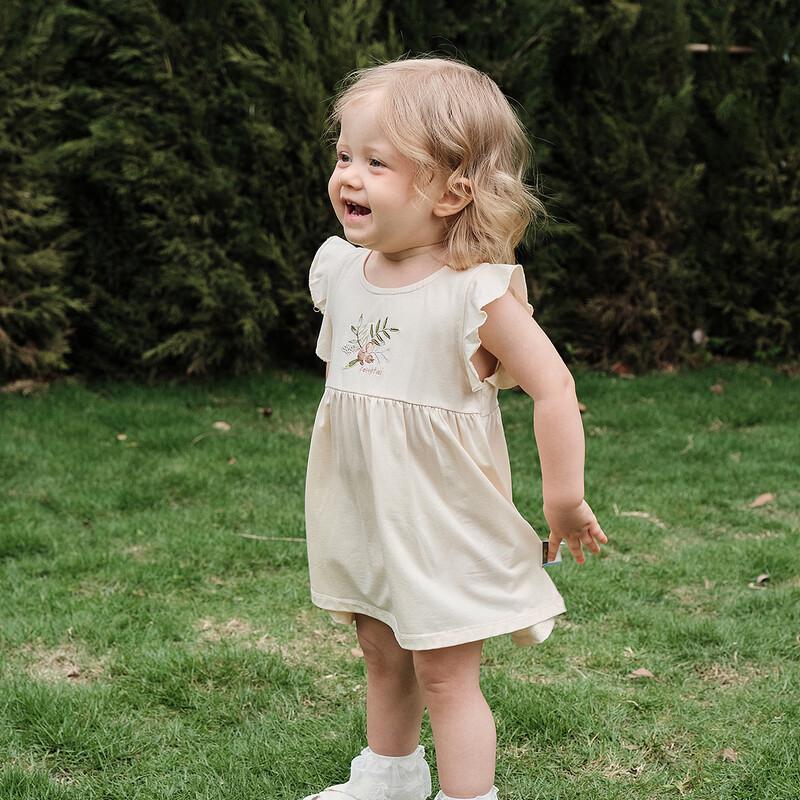 Tongtai Baby Girl Summer Ruffle Sleeve Dress