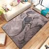 VIKAMA 3D Dinosaur Fossil Simulation Teaching Rug Carpet for Living Room Classroom Mat Creative Carpet for Bedroom Home Decor