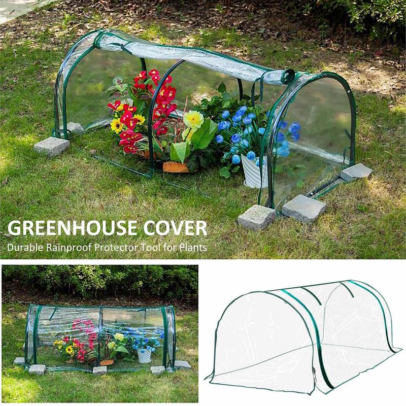 Portable Greenhouse Cover Portable Greenhouse Tunnel Outdoors Winter Green House Plant Covers Efficient Protection Green Houses