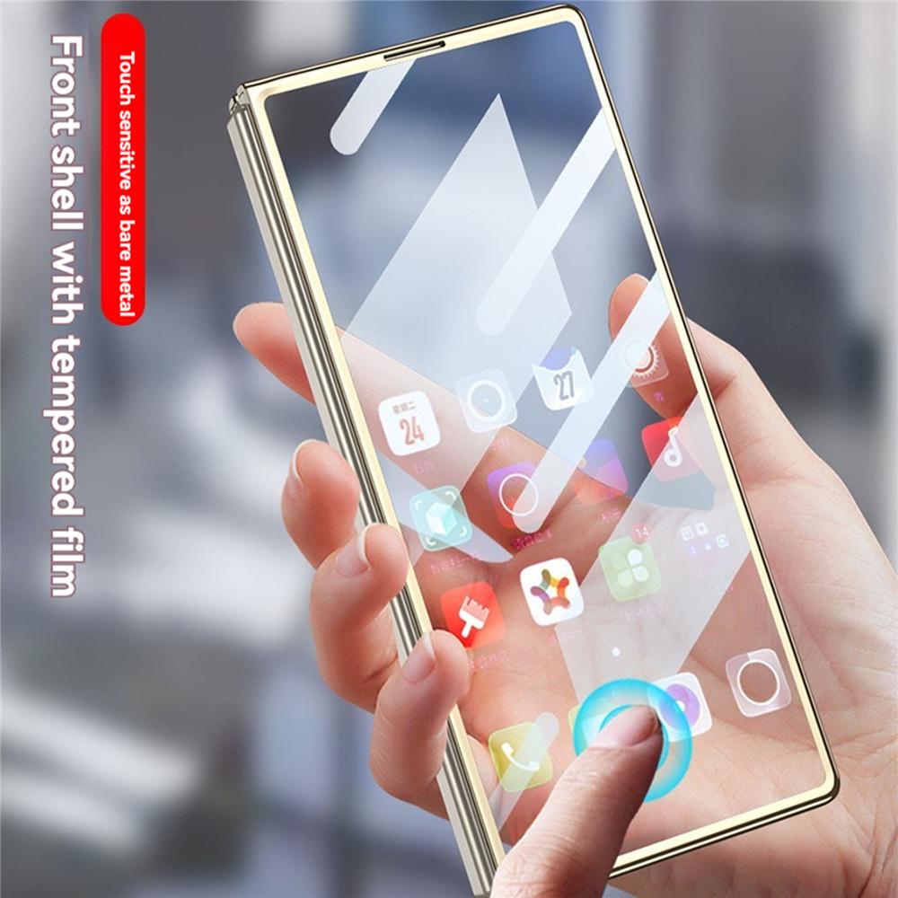 Husă Protectoare Pliabilă cu Model de Marmură, Rezistentă la Praf, Capac Spate + Protector de Ecran pentru Accesorii Samsung Galaxy Z Fold 6