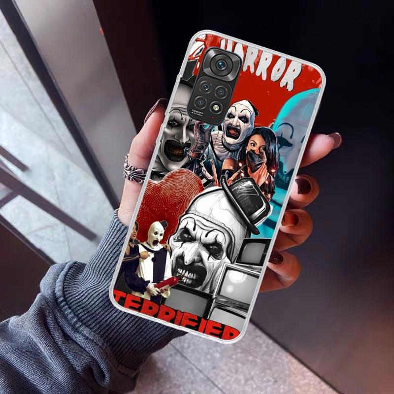 Horror Movie Terrifier Phone Case For Xiaomi Redmi Note 15 14 14S 13 12S 12 Pro Plus 11S 11 10S 10 4G Cover 11E 11T 5G Print Fun