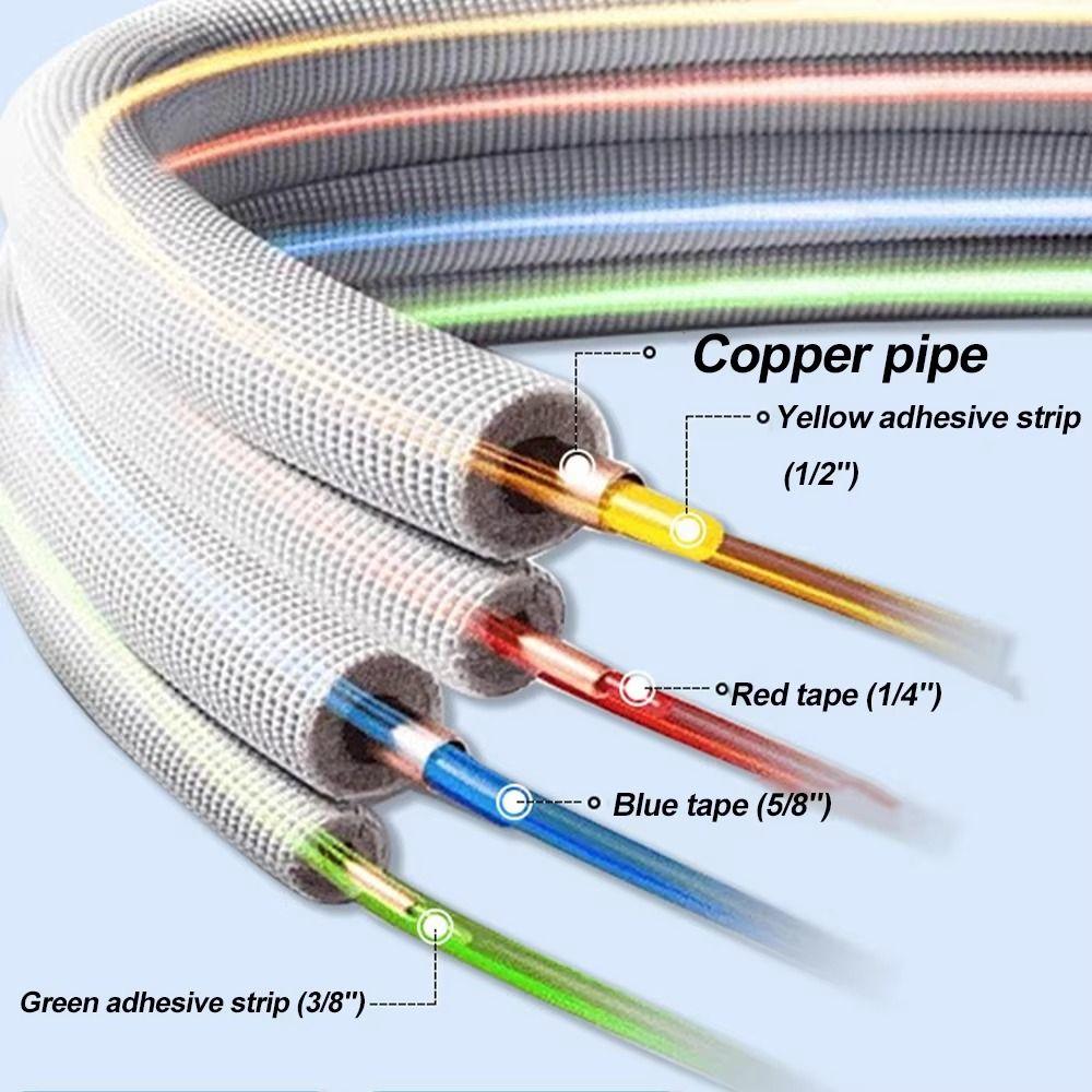 1Pcs 1/4" 3/8" 1/2" 5/8" Bend Pipe Protection Strip PE Plastic CT-205 Copper Pipe Protector 4 Meters Anti-Deformation