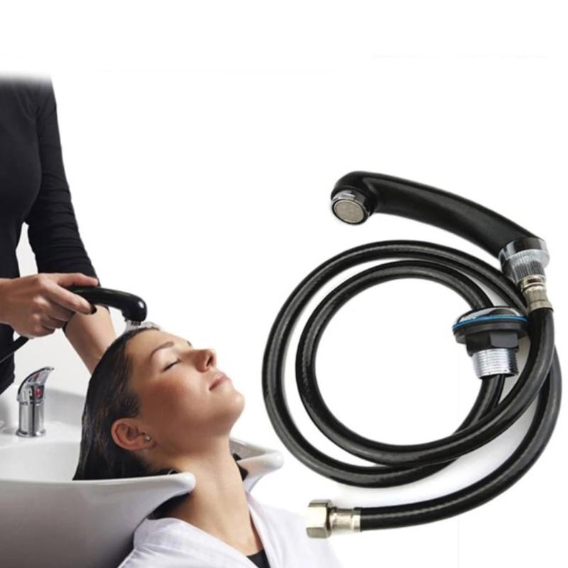 Bathroom Faucet Connector Water Sprayer Handheld Showerhead Shampoo Bowl Sprayer Head with Hose Easy To Install