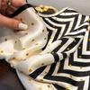 Simple and fashionable silk silk scarf women's new versatile design silk square scarf 111% mulberry silk 11 small square scarves