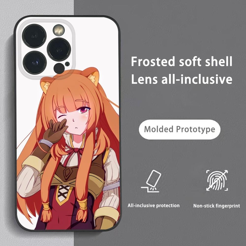 R-Raphtalia Anime Girl Phone Case For iPhone 16 15 14 13 Pro Max Plus Mini Frosted Soft Shell Funda Shockproof Cases