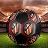 Atletico Madrid Size 5 Soccer Ball, Machine-Stitched PVC, Durable & High Bounce, All Ages Fit, Fan Merchandise, Matches & Outdoor Use.