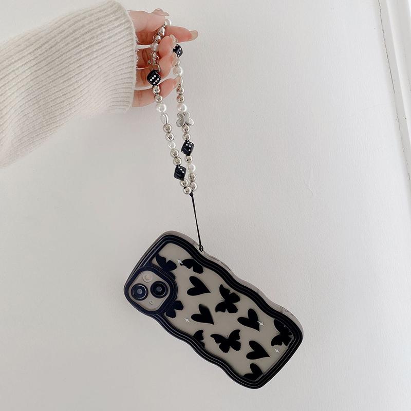 Bear Puppy Beading Mobile Phone Lanyard Wristband Chain Anti-Lost Phone Strap Beads Bag Charm Keychain For Xiaomi For Iphone