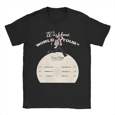 Conan Gray Wishbone World Tour Tshirts Men's Cotton Tops Funny  Round Neck Short Sleeve