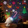 Christmas Projector Light with Colorful Rotating Ambient Lighting for Holiday Home Decor