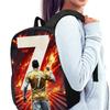 3PCS CR7 Soccer Star Pattern Backpack Set – Large-Capacity Casual Backpack with Matching Clutch & Tote Bag, Perfect for Daily
