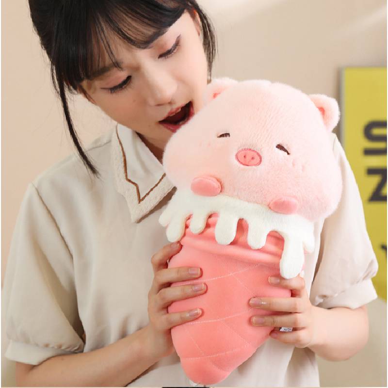 Ice Animal Cream Plush Toy Doll Pillow Sheep Pig Chicken Capybara Children Gift