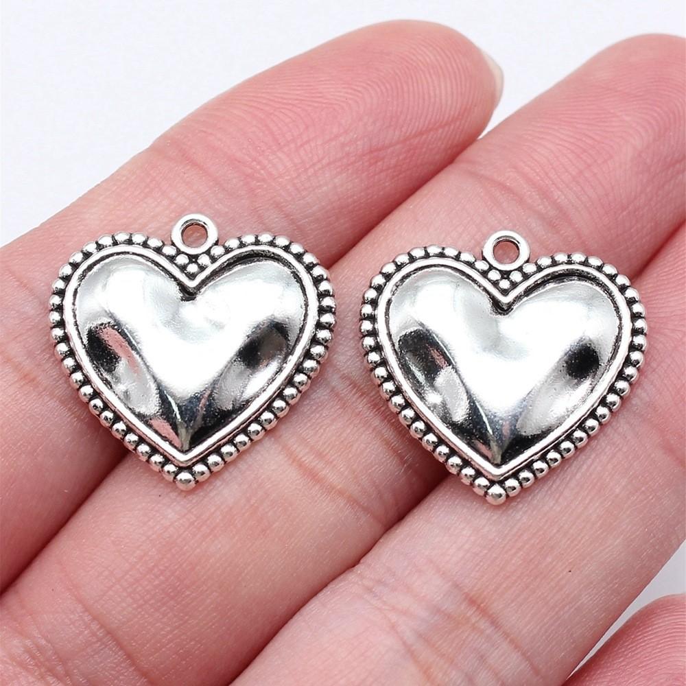 Peach Heart Love Charms Pendant Men's Jewelry Elegant Art Supplies