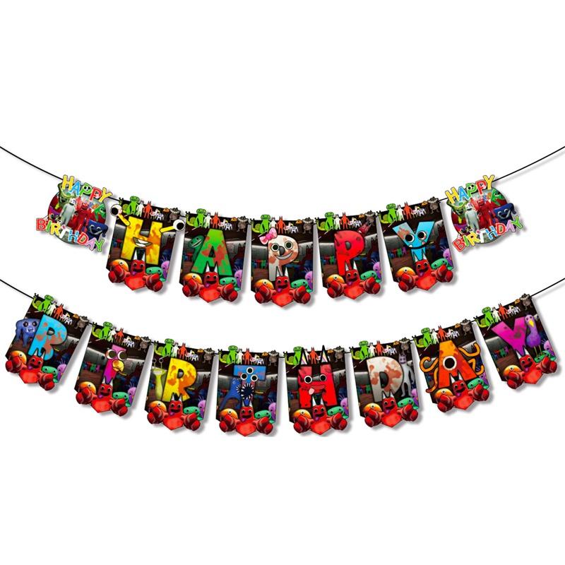 

Garten Of Banban Birthday Party Decoration Set With Balloon Banner And Inserted Balloons Banners