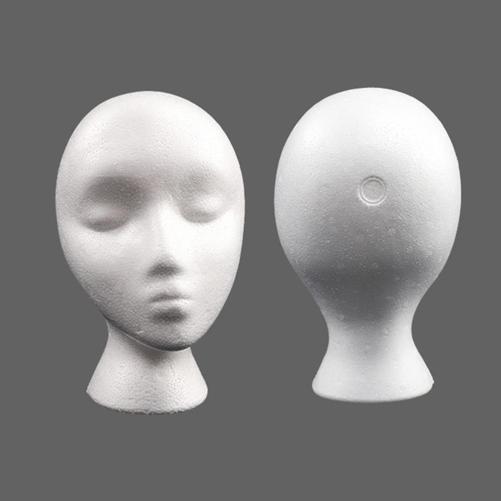 Wigs Glasses Hat Display Holder Stand Model Professional Training Foam Head Mold