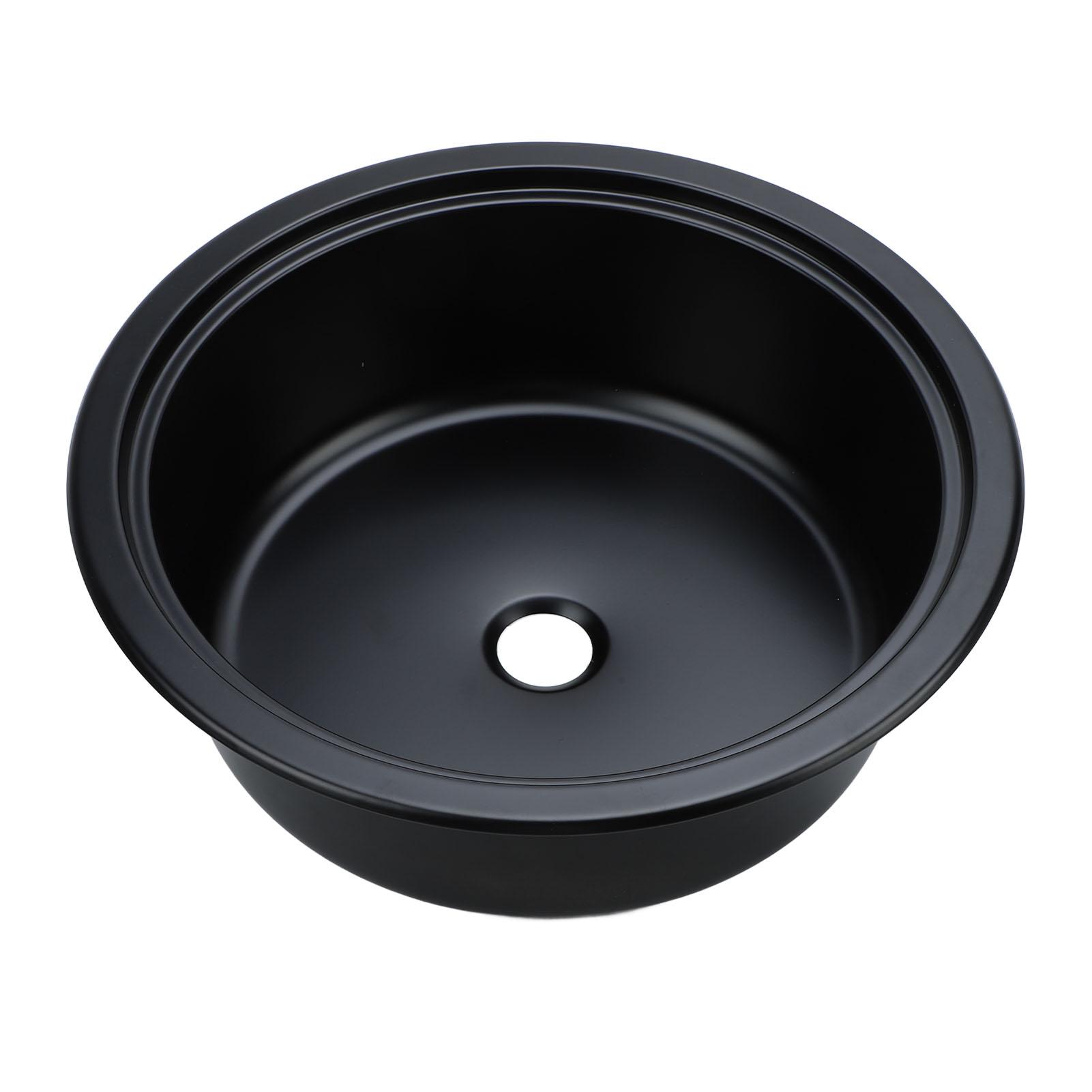 

11,81 X 4,72 дюйма 304 круглая раковина из нержавеющей стали нержавеющая простая в уходе раковина для ванной комнаты