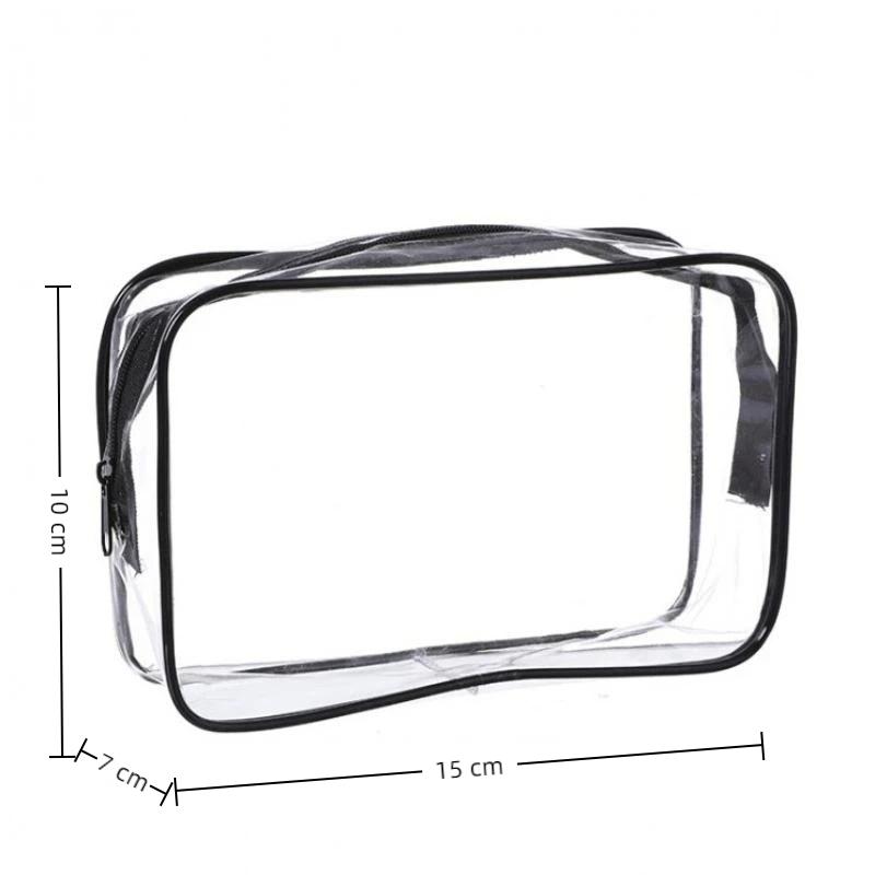 1/3Pcs Portable Travel Wash Bag Female Transparent Waterproof Makeup Storage Pouch Large Capacity Cosmetic Organizer Case