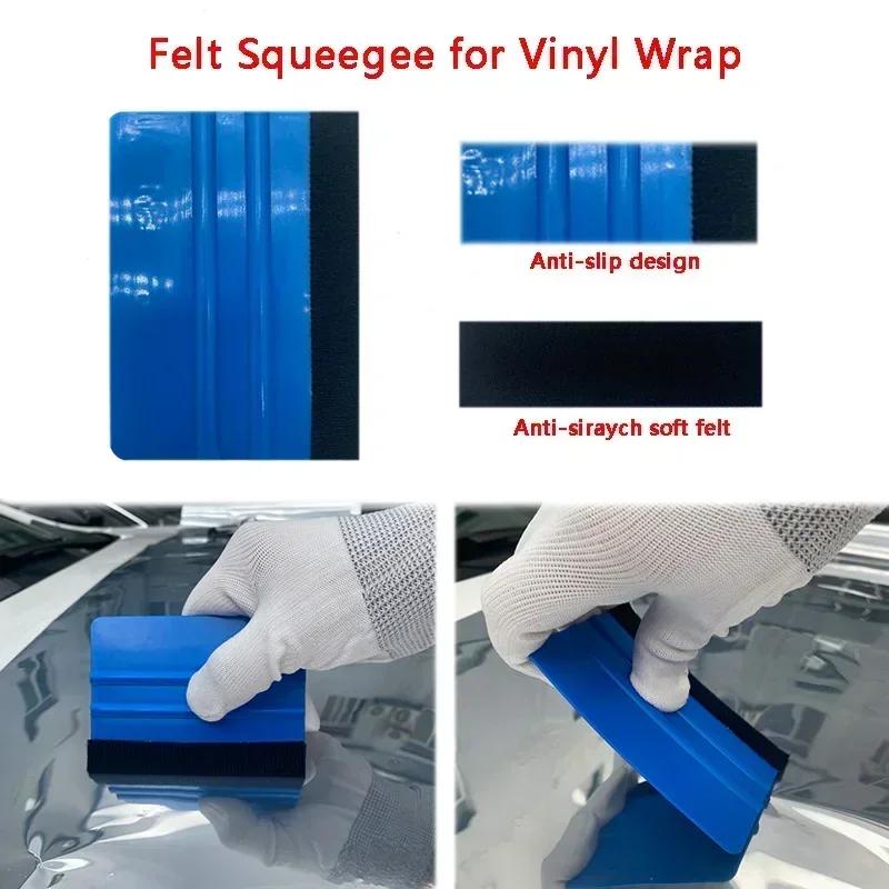 Car Wrapping Tools Kit Scraper Film Kits Felt Squeegee Hard Scraper Cutter Wrap Tool Window Tinting Tools Car Accessories