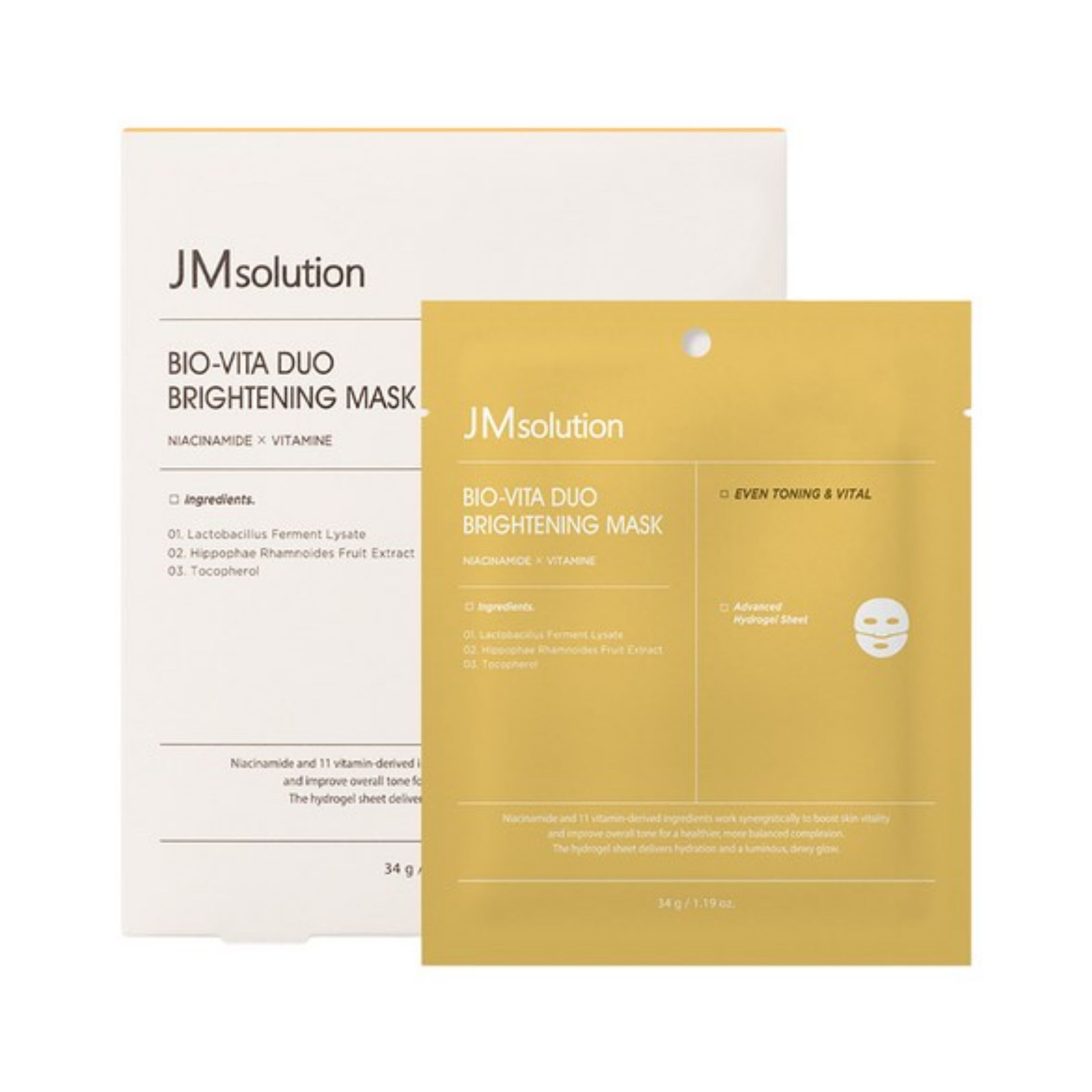 JMsolution BIO-Vita Duo Brightening Mask 34g x 4ea