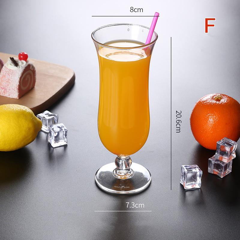 Acrylic Cocktail Cup Home Wedding Party Bar Goblet Juice Wine Drinking Glasses
