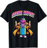 Serial Vapist Cartoon Vape Mod Character Graphic Tee Funny Vaping Humor Cotton T-Shirt for Men
