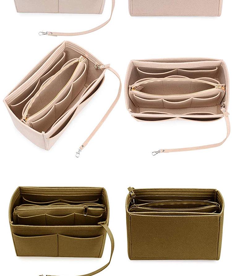 Women's Cross-Body Felt Makeup & Storage Bag