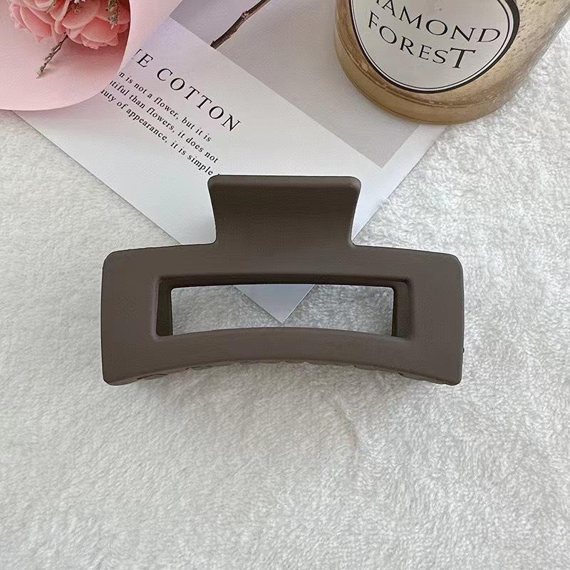 13cm Extra Großer Mattierter Eckiger Krallenclip - Vielseitiges Haaraccessoire