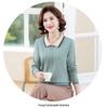 Autumn 2023 Chic Long-sleeve Top for Middle-aged Women