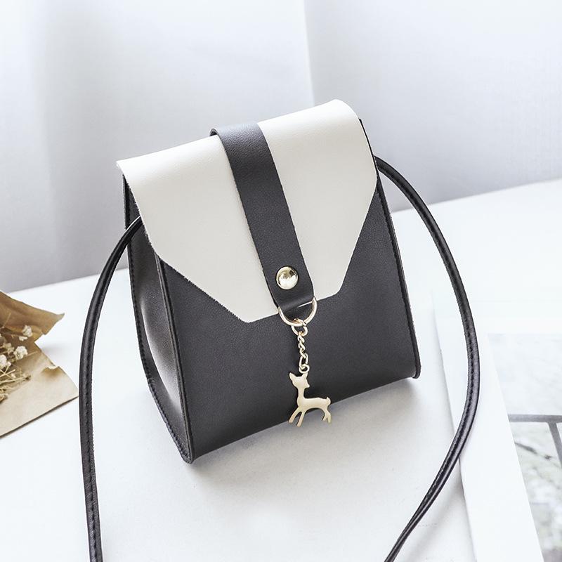 Women's Bag Casual Small Square Bag Shoulder Messenger Bag Small Fresh Contrasting Color Mobile Phone Bag