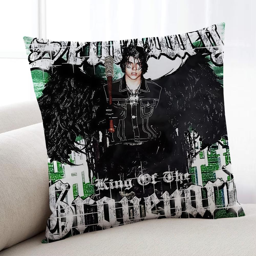 S-Sematary Rapper Hip Hop Cushion Cover Home Bedding Sofa Living Room Pillowcase Simple Soft Skin Cushion Cover Party Gift