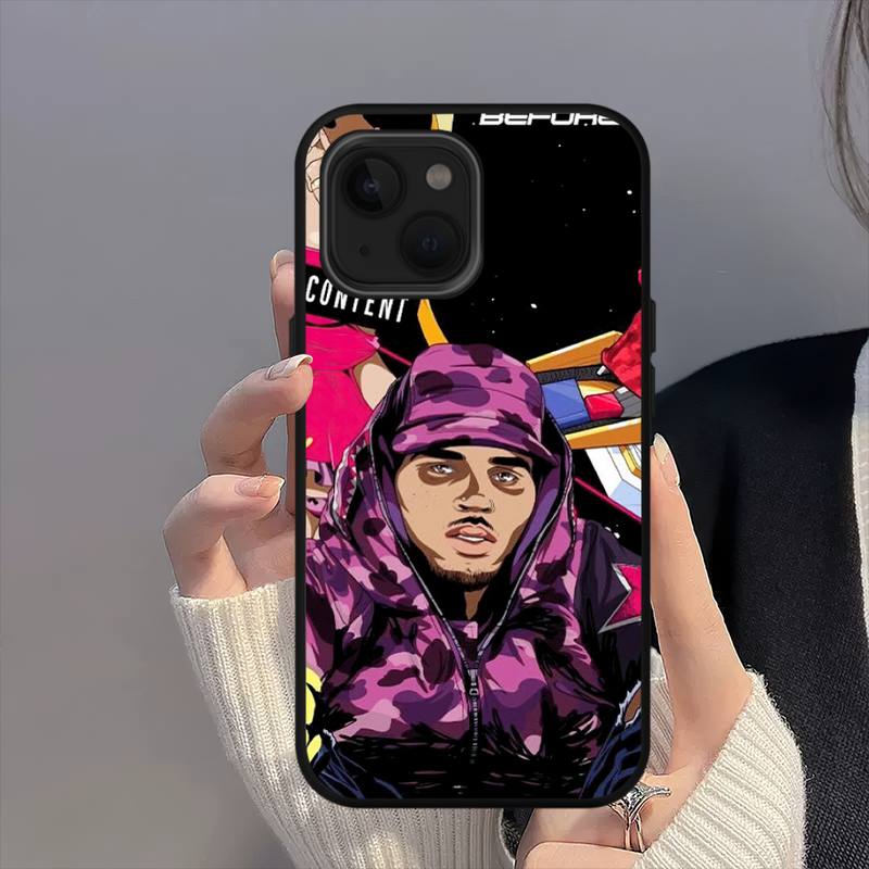 Chris Brown Rapper Breezy Phone Case For iPhone 11 12 Mini 13 14 15 Pro XS Max X 8 7 Plus SE XR Shell