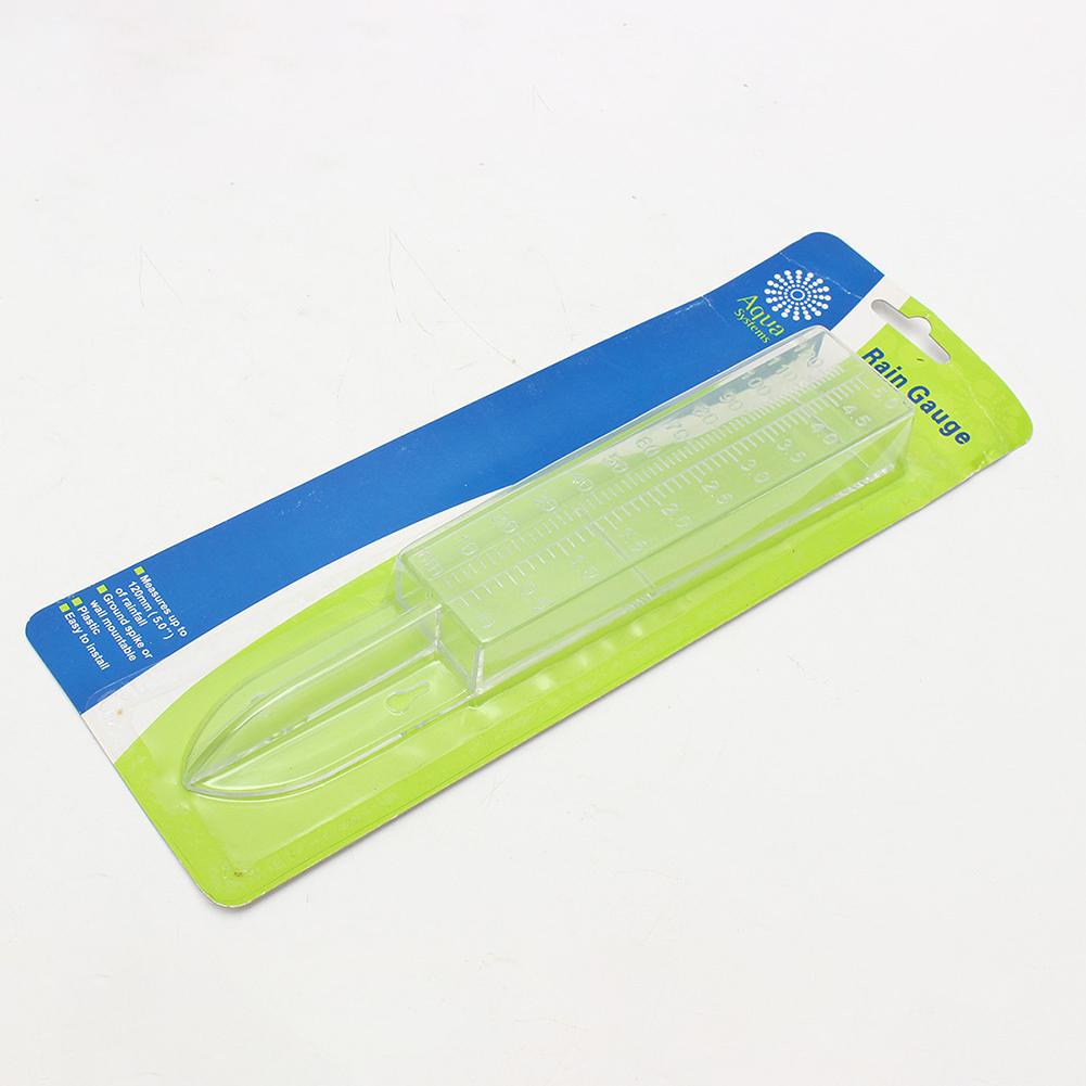 5 Zoll Kapazität Regenmesser Leicht ablesbarer Kunststoff-Regenmesser Wandmontage oder im Boden Heim Klarer Regenmesser