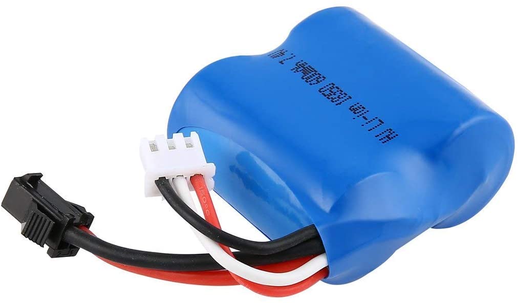 7.4V 600mAh Li-ion Battery for RC Boat | Compatible with Skytech H100 H102 H106, Syma Q2 Q3 | 40x38x21mm – 48g