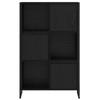 Bookshelf Black Oak Effect 68 x 30 x 108.5 cm
