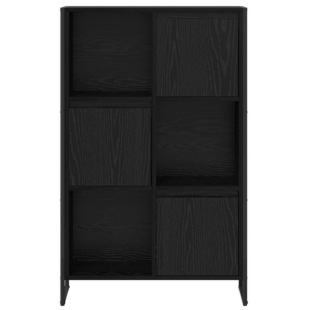 Bookshelf Black Oak Effect 68 x 30 x 108.5 cm