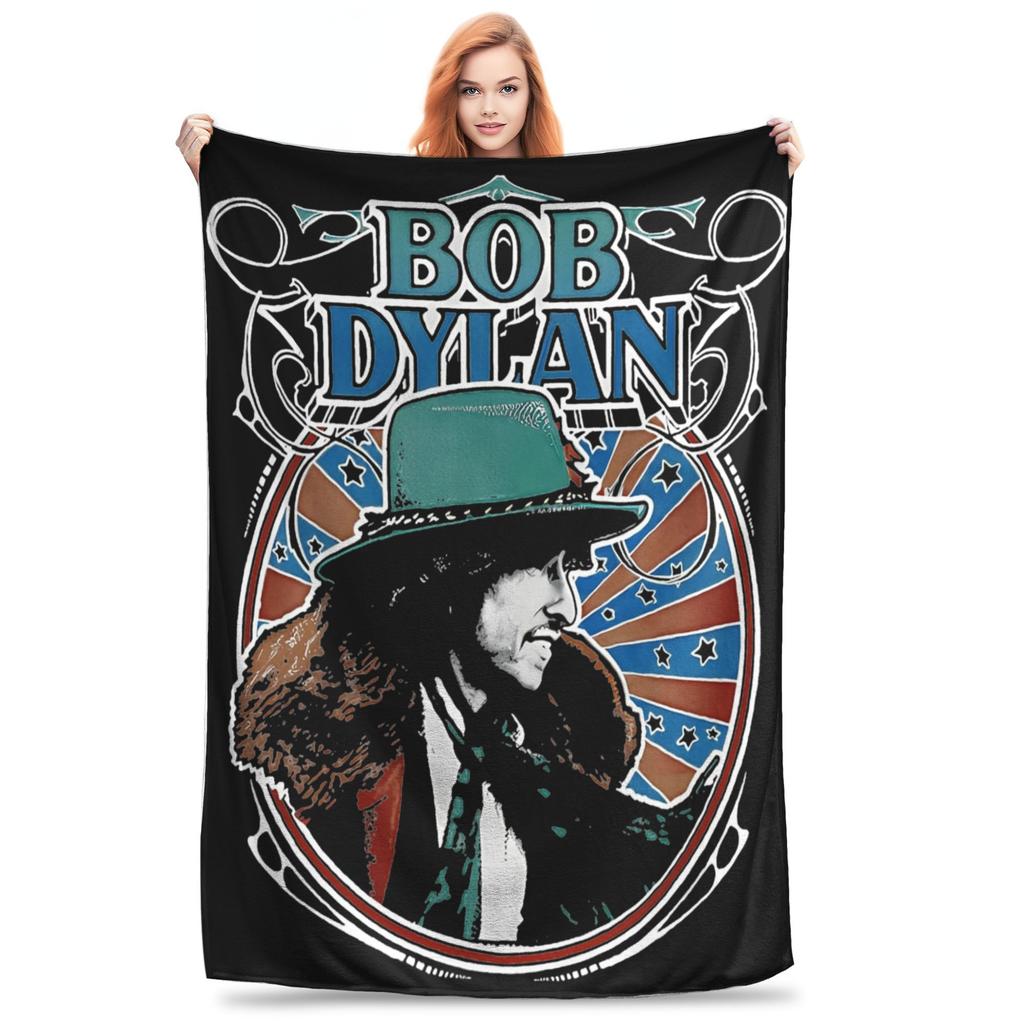 Bob Dylan Singer Folk Music Blanket Multi-size Super Soft and Warm  Throw Blankets for Sofa Couch and Bed