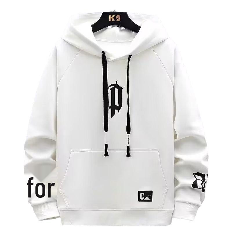 Sweat à capuche en velours coupe slim tendance style coréen pour homme pour l'automne/hiver