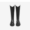 BASTO Women's Winter V-Cut Thick-Sole Tall Boots