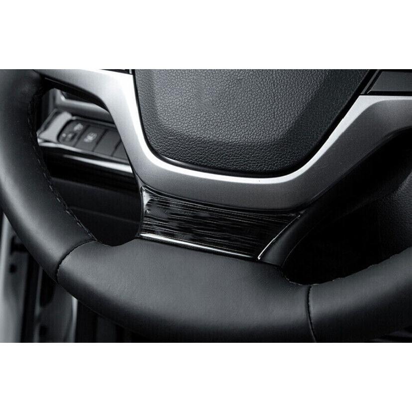 For Hyundai Elantra 2017-2018 Titanium Black Steering Wheel U Type Cover Trim 1X